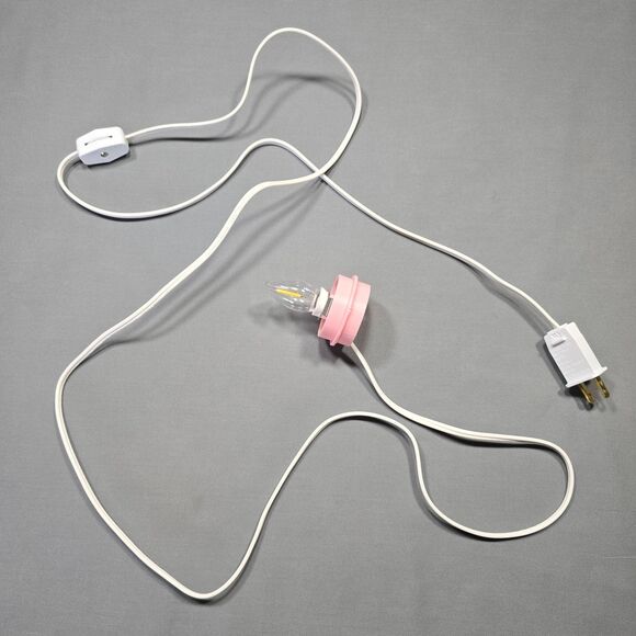 Pink Mushroom Table Lamp Dusty Rose Textured Ambient Soft Light Zen 3D Print Art - Picture 10 of 12